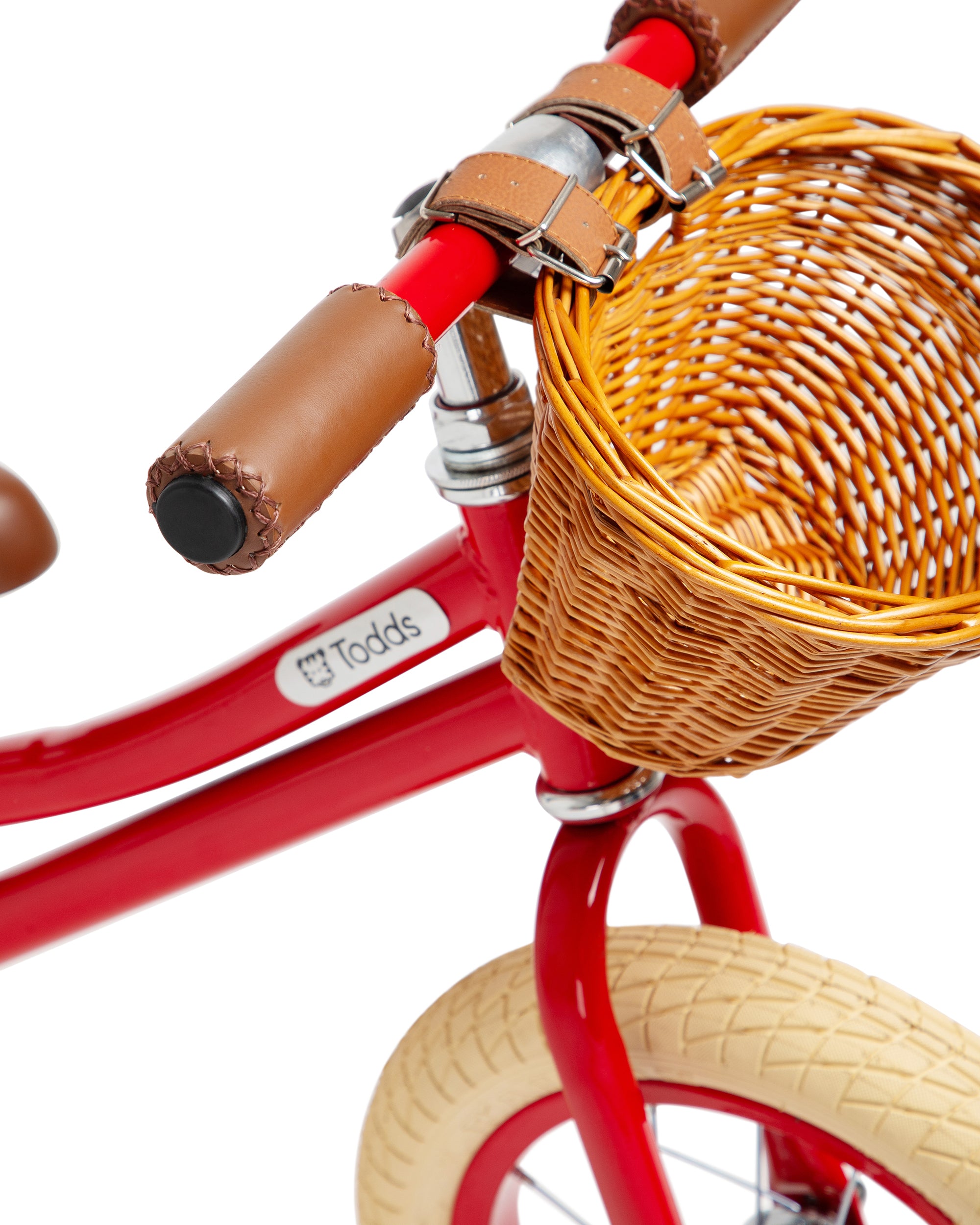 red-balance-bike-handle