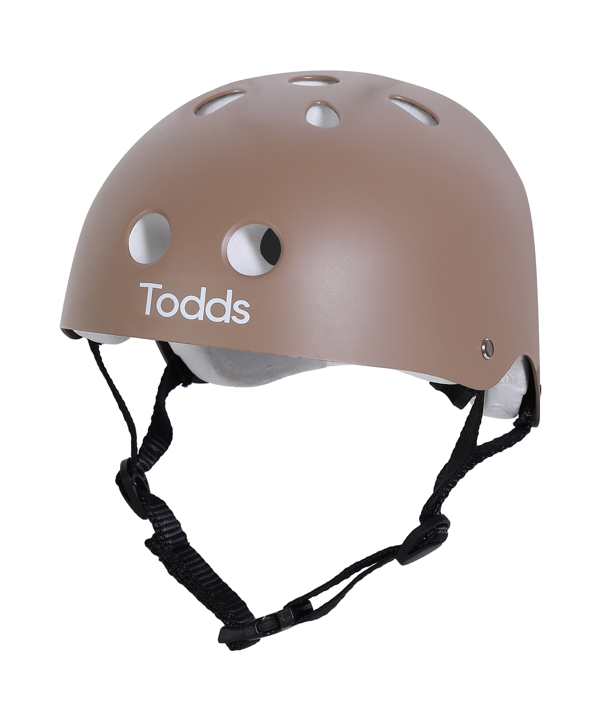 Todds Beige Helmet front angle
